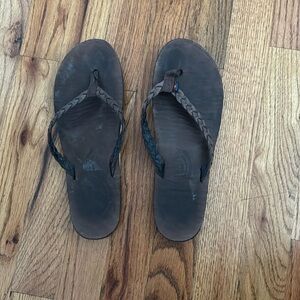 Women’s rainbow flip flops